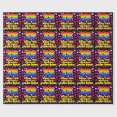 Papier Cadeau 78th Birthday: Loving Hearts Pattern, Rainbow # 78 (Plat)