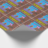 Papier Cadeau 79e anniversaire : Amusant, Graffiti urbain inspir (Coin)