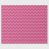 Papier Cadeau 7 Tailles rose Zig Zag (Plat)