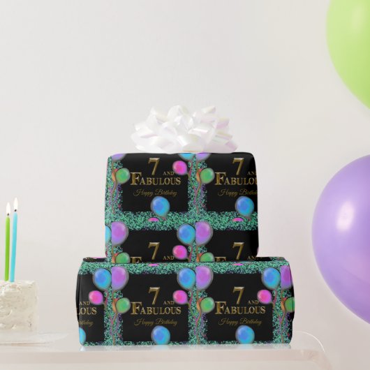 Papier Cadeau 7e anniversaire (Cadeaux de fête)
