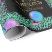 Papier Cadeau 7e anniversaire (Coin rond)