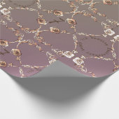 Papier Cadeau 7e anniversaire Mariage Rose copperie (Coin)