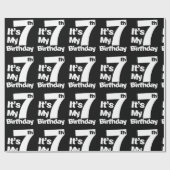 Papier Cadeau 7e anniversaire Son 7 anniversaire Cadeau (Plat)