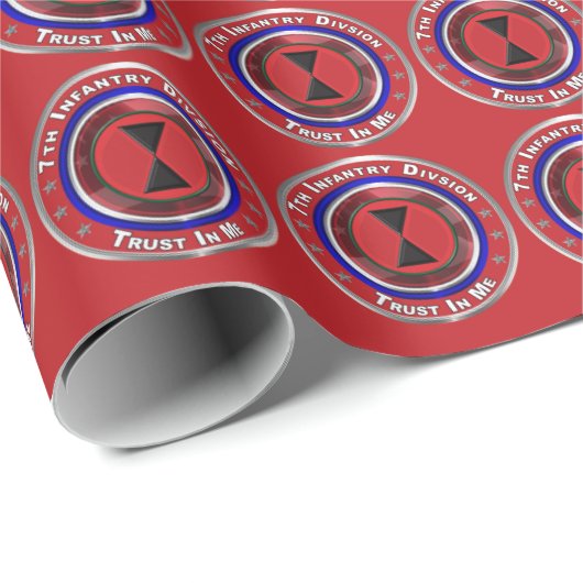 Papier Cadeau 7e division d'infanterie - Division Baïonnette (Coin rond)