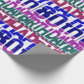 Papier Cadeau 80e anniversaire _ (Coin)