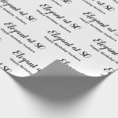 Papier Cadeau 80e anniversaire Elégant à 80 Personnaliser (Coin)