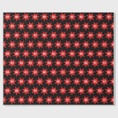 Papier Cadeau 80e anniversaire Red Star (Plat)