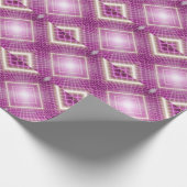 Papier Cadeau 80s Rétro : Arrière - plan 3D Sci-Fi. (Coin)