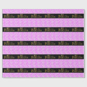 Papier Cadeau 81e anniversaire (Plat)