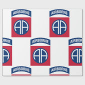 Papier Cadeau 82e division aéroportée Insignia (Plat)