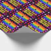 Papier Cadeau 83rd Birthday: Loving Hearts Pattern, Rainbow # 83 (Coin)