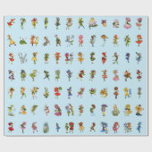 Papier Cadeau 84 Enfants à fleurs (Plat)