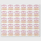 Papier Cadeau 85th. Anniversaire (Plat)