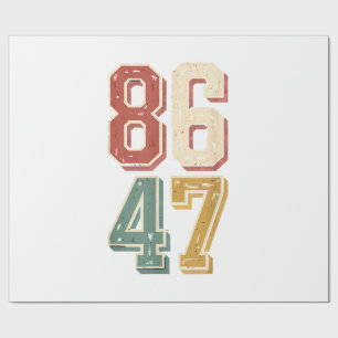 Papier Cadeau 8647 rétro 86 47