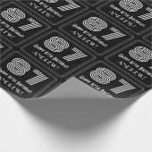 Papier Cadeau 87e Anniversaire : Vue inspirée de l'Art Déco "87" (Coin)