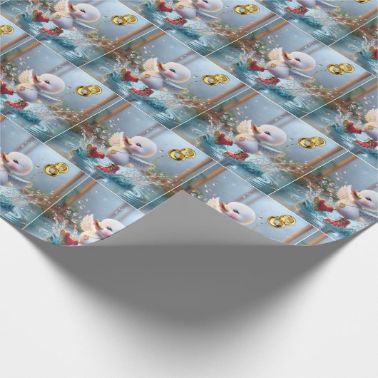 Papier Cadeau 8e anniversaire Duckkling Dancing in a Puddle (Coin)