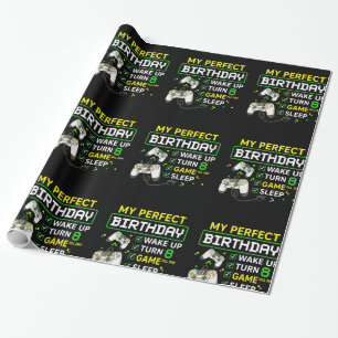Papier Cadeau 8e anniversaire Gaming Boy Anniversaire cadeau de