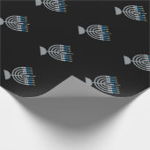 Papier Cadeau 8e nuit d'Hanoukka Parties scintillant papier enve (Coin)