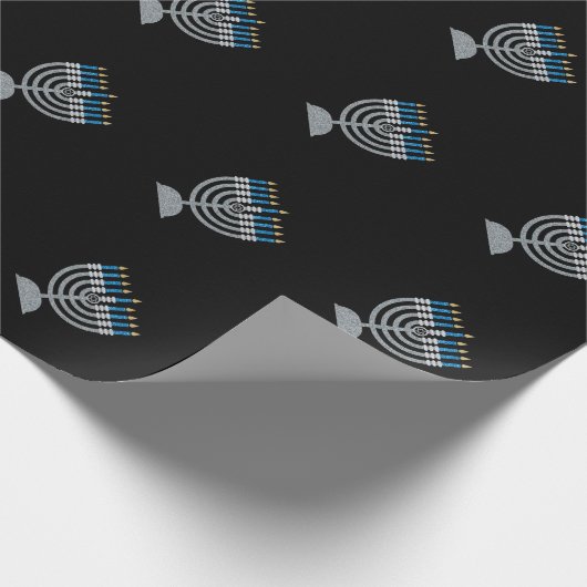 Papier Cadeau 8e nuit d'Hanoukka Parties scintillant papier enve (Coin)