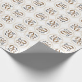 Papier Cadeau 90e anniversaire Elegant Party (Coin)