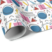 Papier Cadeau 90s Formes géométriques (Coin rond)