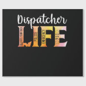 Papier Cadeau 911 Police Emergency Dispatcher Life Gold (Plat)