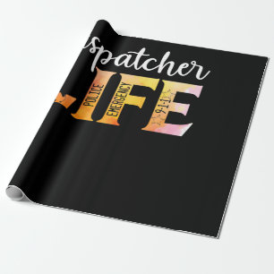 Papier Cadeau 911 Police Emergency Dispatcher Life Gold
