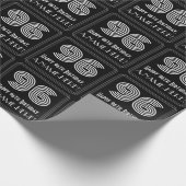 Papier Cadeau 96e anniversaire : Art Déco Inspiré Look "96" avec (Coin)