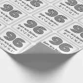 Papier Cadeau 96ème anniversaire : Art Déco Style inspiré "96" + (Coin)