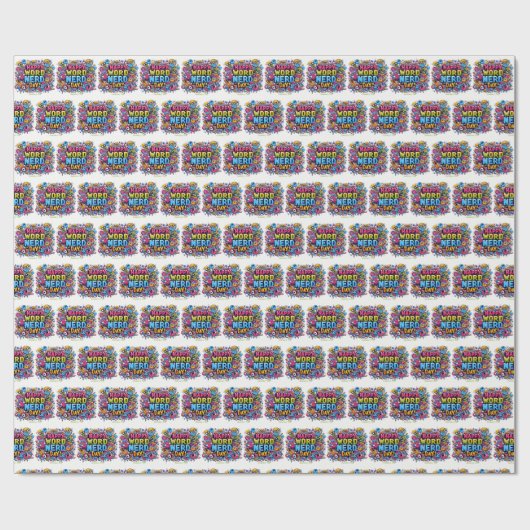 Papier Cadeau 9 janvier - Jour Nerd (Plat)