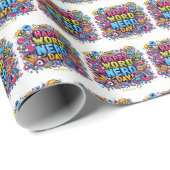 Papier Cadeau 9 janvier - Jour Nerd (Coin rond)