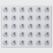 Papier Cadeau 9ème, 10ème, 20ème, 25ème, 70ème anniversaire de M (Plat)