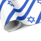 Papier Cadeau A bas prix ! Drapeau Israël (Coin rond)