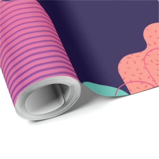 Papier Cadeau A beautiful wallpaper (Coin rond)