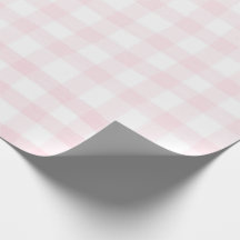 Papier cadeau à carreaux gingham rose simple