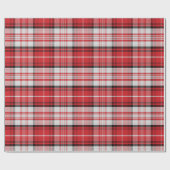 Papier cadeau à carreaux rouges (Plat)
