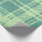 Papier cadeau à carreaux verts (Coin)