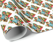 Papier Cadeau À celui que j'aime (Coin rond)