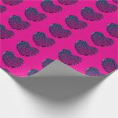 Papier Cadeau à coeurs carrés (Coin)