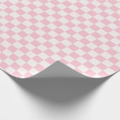Papier cadeau à damier rose (Coin)