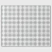 Papier Cadeau À damiers Classique Motif De Blanc Gris (Plat)