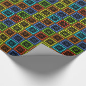 Papier Cadeau À damiers d'Afrique Imprimer (Coin)