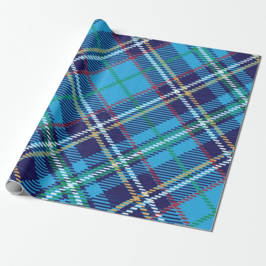 Papier Cadeau à damiers motif (Déroulé)