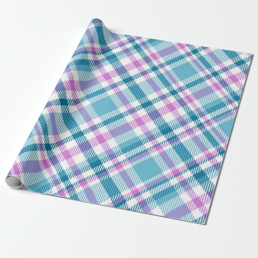 Papier Cadeau à damiers motif (Déroulé)