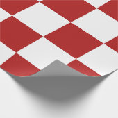 Papier Cadeau à damiers rouge et blanc (Coin)