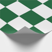 Papier Cadeau À damiers Vert et Blanc (Coin)