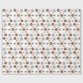 Papier cadeau à envelopper Dinuts de café (Plat)