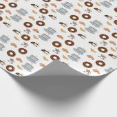 Papier cadeau à envelopper Dinuts de café (Coin)