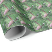 Papier Cadeau À feuillage persistant Pine Cone Motif (Coin rond)