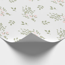 Papier cadeau à fleurs roses emballage de fleurs s